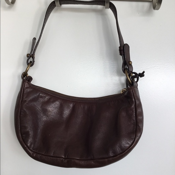 Lauren Ralph Lauren Brown Pebbled Leather Hobo Bag $50 - Picture 5 of 12
